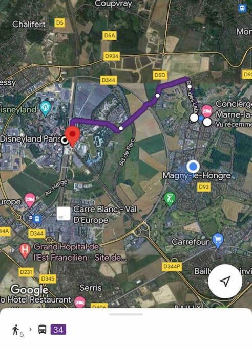 Duplex Moderne 8Per&3Ch&10 Min Disney&Parking Free Magny-le-Hongre Buitenkant foto